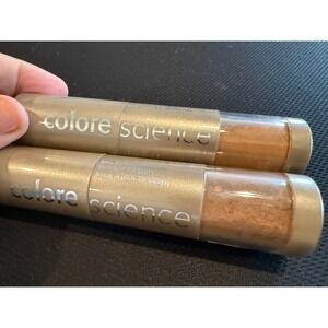 2 Colorescience Mineral Foundation Powder Sunscreen Broad Spec SPF 20 Rich Mocha